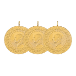 3 Adet Eski Tarihli Yarım Altın