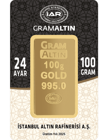 100 GRAM 24 AYAR İAR GRAMALTIN