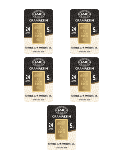 25 GRAM 24 AYAR İAR GRAMALTIN ( 5gr x 5 Adet )