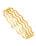 30 gr 22 Ayar Zigzag Ajda Bilezik ( 10gr x 3 Adet ) - Görsel 2
