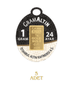 5 GRAM 24 AYAR İAR GRAMALTIN ( 1gr x 5 Adet ) - Görsel 2
