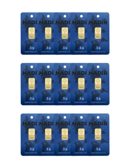 NadirGold 15 Gr Külçe Altın ( 1gr x 15 Adet )